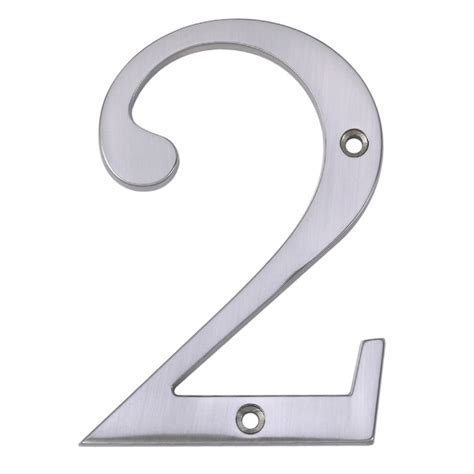 door house metal numbers satin nickel lowes|DeSign.